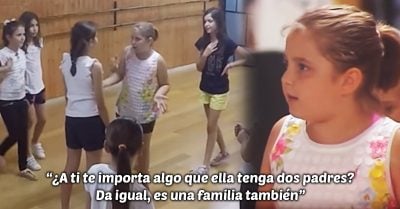 Niña defiende a hija de padres gay en experimento social; su reacción es puro AMOR
