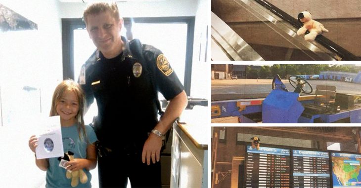 This Little Girl Lost Her Stuffed Toy At The Airport, And Got The Best Surprise From The The Airport Police