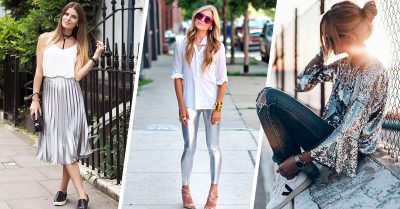 15 Ideas para combinar color plateado y hacerlo un protagonista en tu look