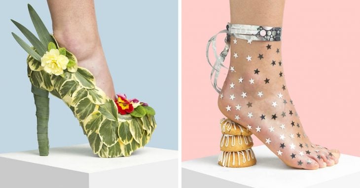 Esta artista usó materiales de uso común para crear una increíble colección de zapatos