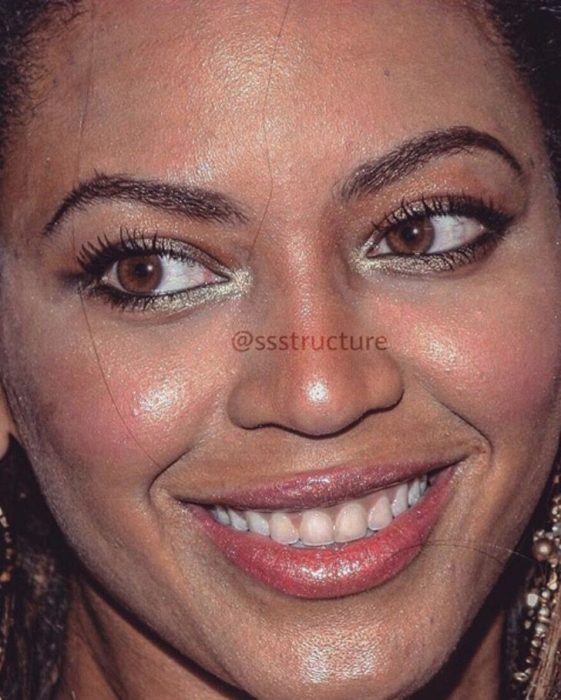 Beyoncé de cerca y sin photoshop