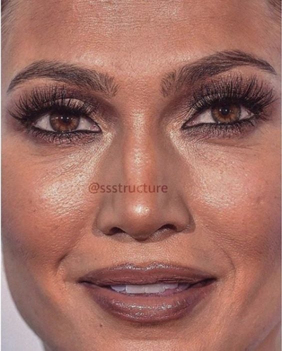 Jennifer Lopez de cerca y sin photoshop