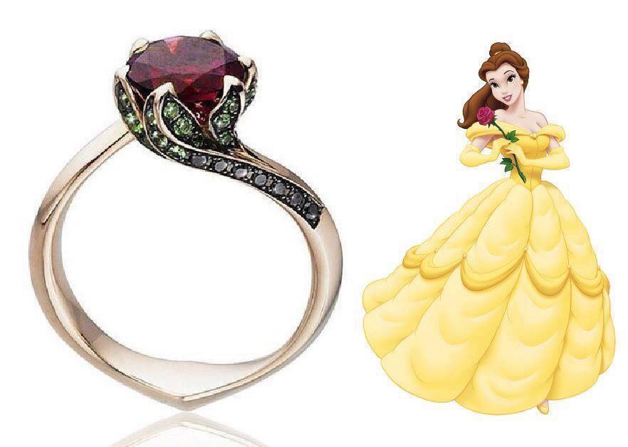 Red de comunicacion colección elemento 15 Lindos anillos inspirados en las princesas Disney