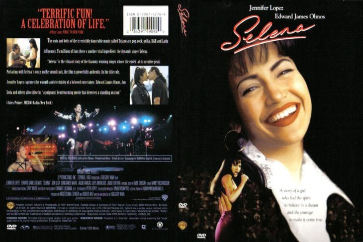 portada de película Selena 