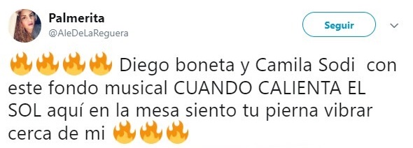 tuit de Camila Sodi y Diego Boneta