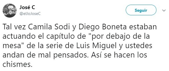 tuit de Camila Sodi y Diego Boneta