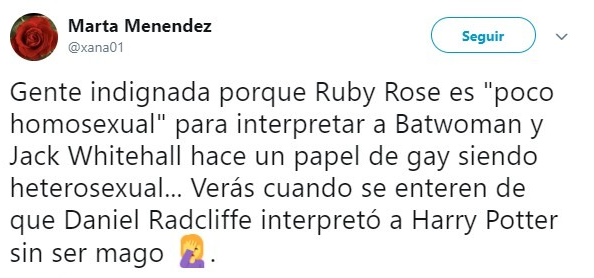 Tuit sobre Ruby Rose 