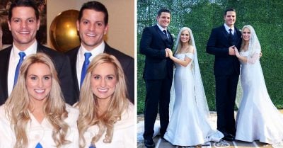 Gemelas idénticas se casan con gemelos idénticos… ¡Y los casan dos ministros IGUALES!