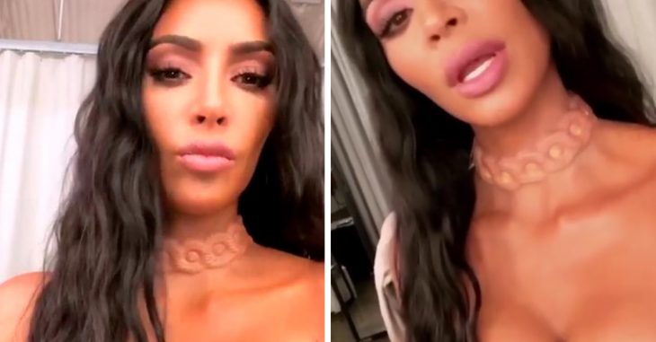 Kim Kardashian se implanta un collar que brilla bajo su piel e Internet ha enloquecido