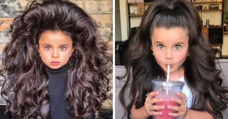 Mia Alflalo, la modelo de 5 años que psorprende Instagram con su bella cabellera