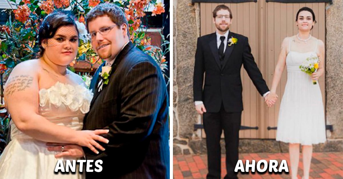 15 Parejas antes y después de bajar de peso juntos