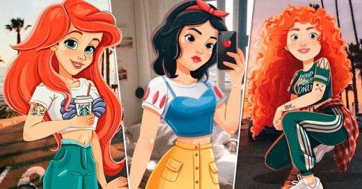 Las princesas Disney dan un salto al mundo real en este fan art