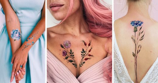 15 Tatuajes de flores para decorar tu piel de una forma muy femenina 