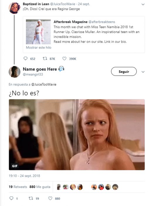 Chica es idéntica a Regina George