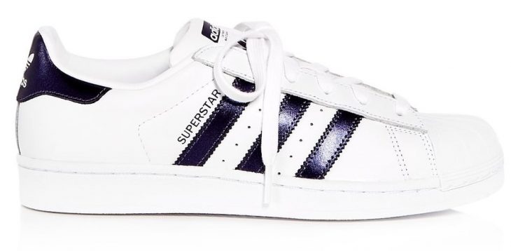 tenis adidas superstar blanco con negro agujetas 