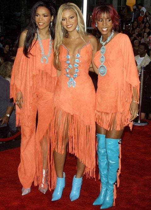 Beyoncé junto a sus compañeras de Destiny Child