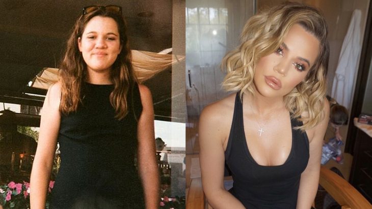 Khloé Kardashian antes y después