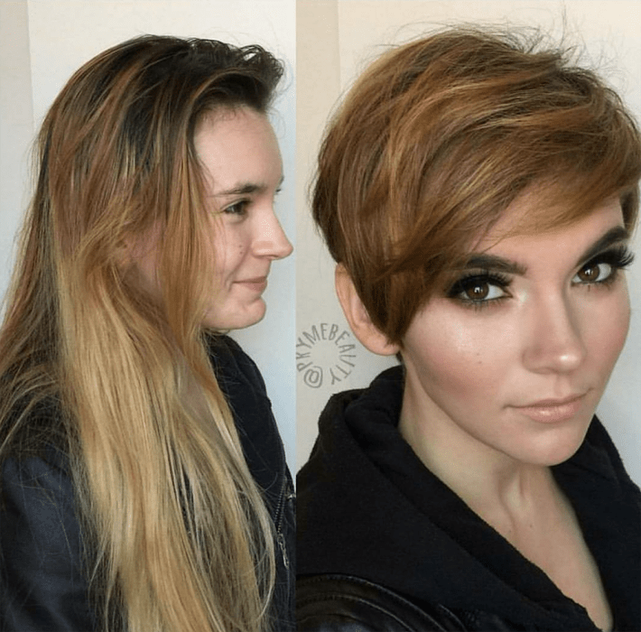 Mujeres antes y después de cambio de look