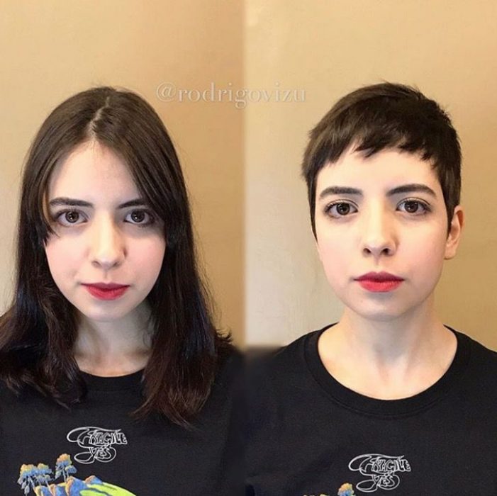 Mujeres antes y después de cambio de look