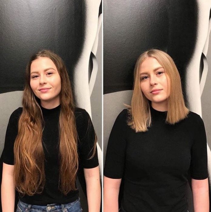 Mujeres antes y después de cambio de look