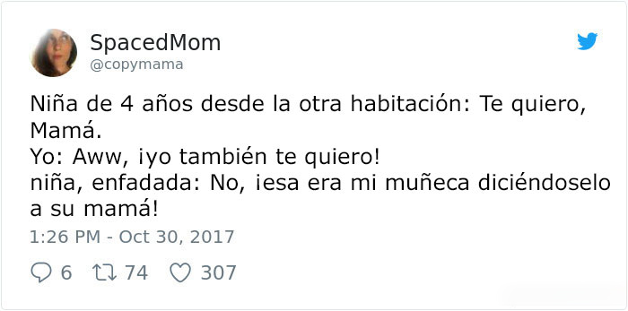 Comentarios en twitter sobre paternidad 