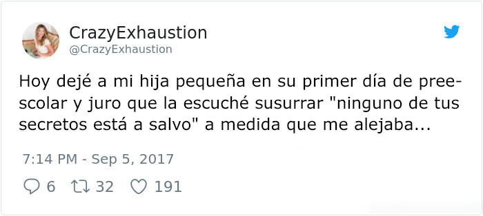 Comentarios en twitter sobre paternidad 