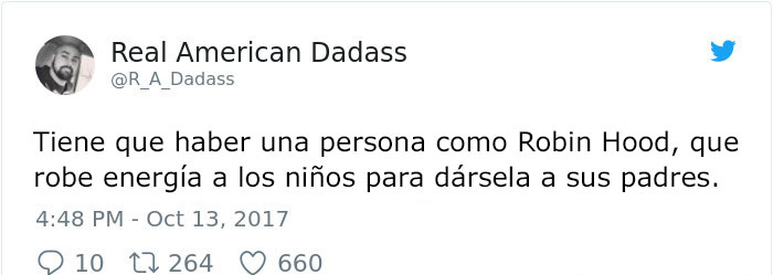 Comentarios en twitter sobre paternidad 