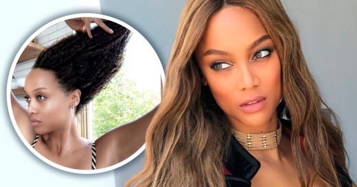 Tyra Banks le da unas merecidas vacaciones a su peluca para mostrar su cabello al natural