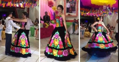 Celebró sus XV años con un baile tradicional en honor a su abuela… y se ganó el respeto de Internet