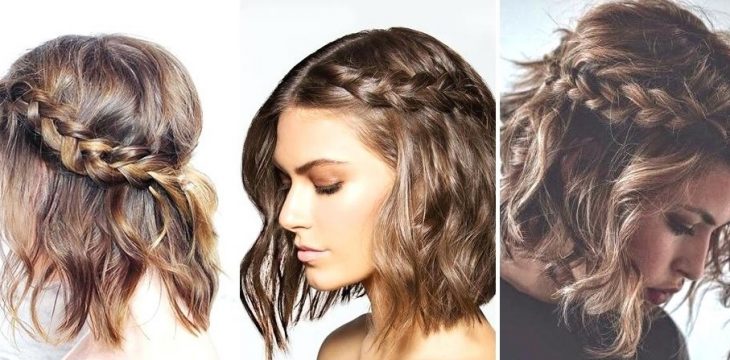 tres mujeres con cabello corto y trenza d elado 