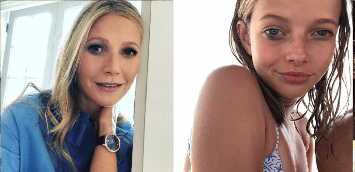 mujer rubia junto a niña rubia gwyneth paltrow