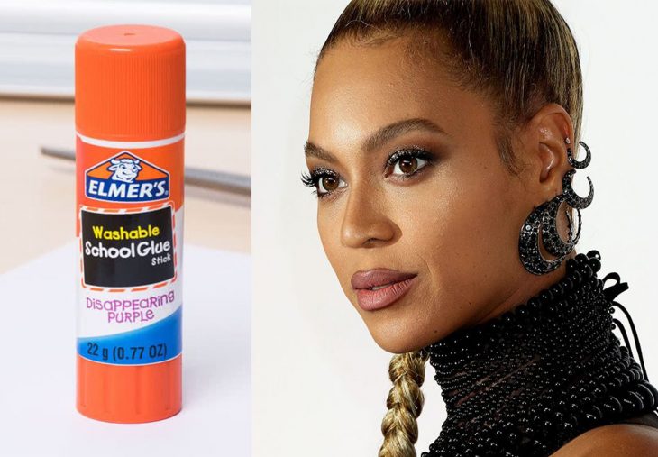 mujer morena con trenza lapiz adhesivo beyoncé 