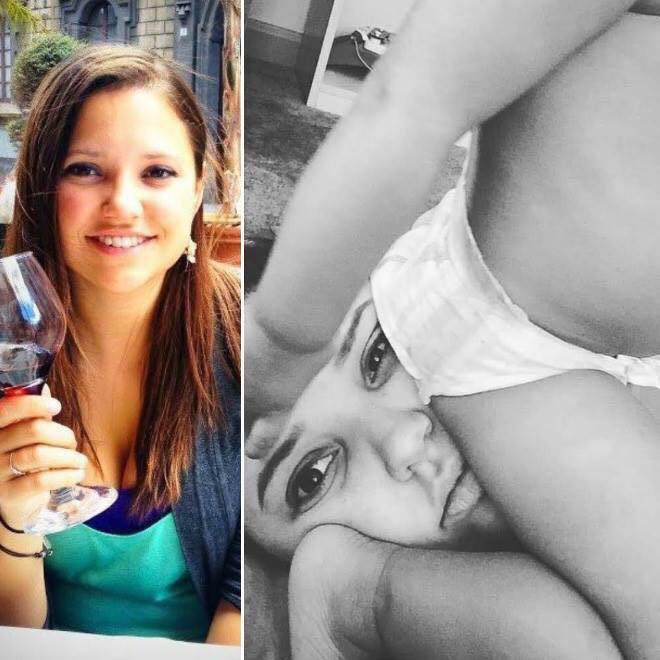 Chica antes y después de tener un bebé 