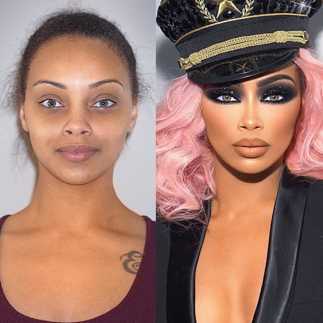 Chicas antes y después de cambiar su rostro con maquillaje
