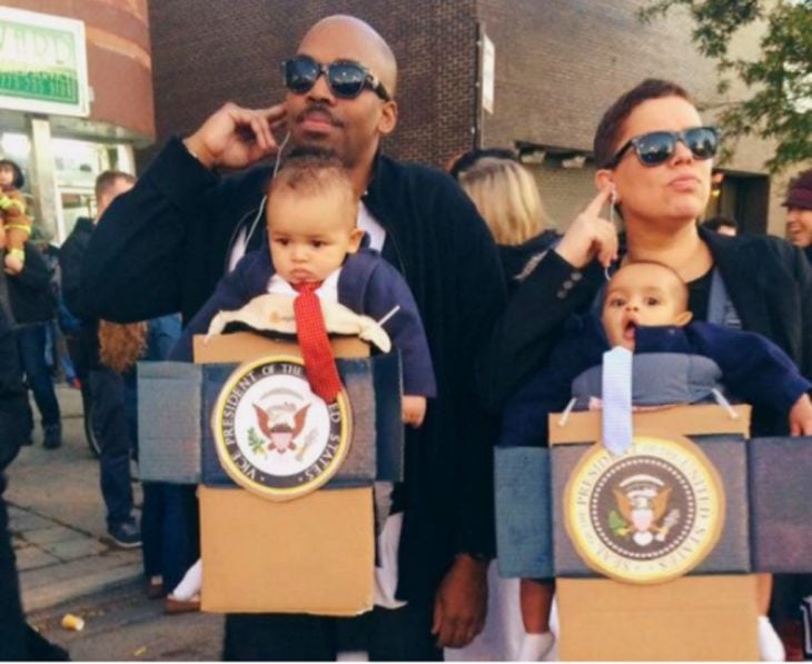 Bebés disfrazados de presidentes 