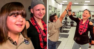 Deja crecer su cabello durante 2 años para regalarle una peluca a su mejor amiga