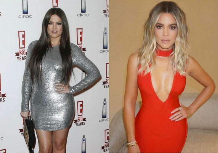 Khloé kardashian antes y después de perder peso 