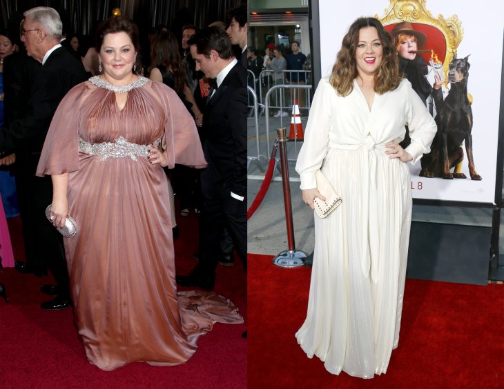 Melissa Mccarthy antes y después de perder peso 