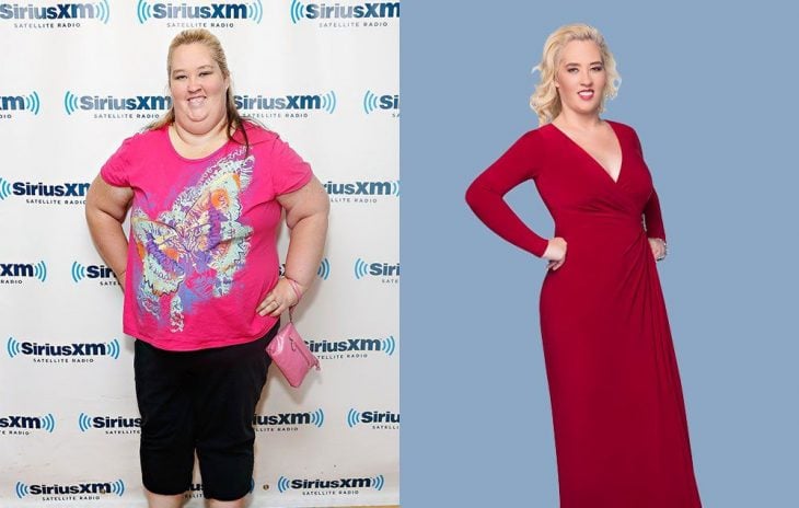 Mamá june antes y después de perder peso 
