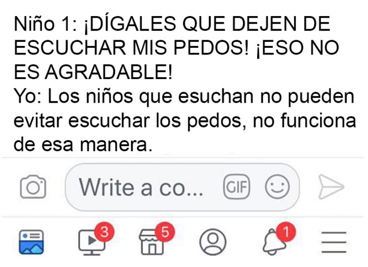 Conversación de maestra con alumnos sordos para explicarles los pedos