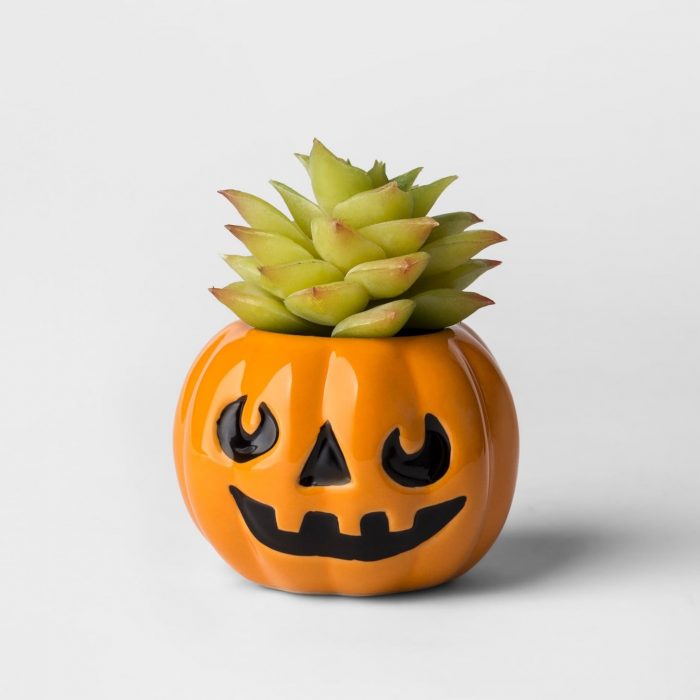 Maceta de calabaza para halloween