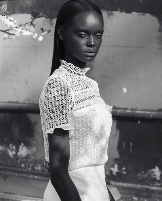 Duckie Thot, modelo australiana de origen sudanés