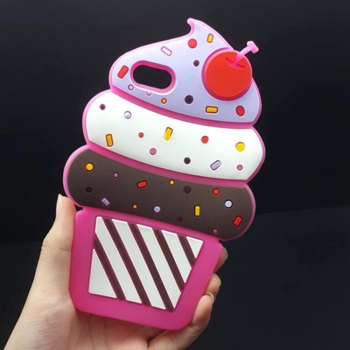 Funda para celular de cup cake