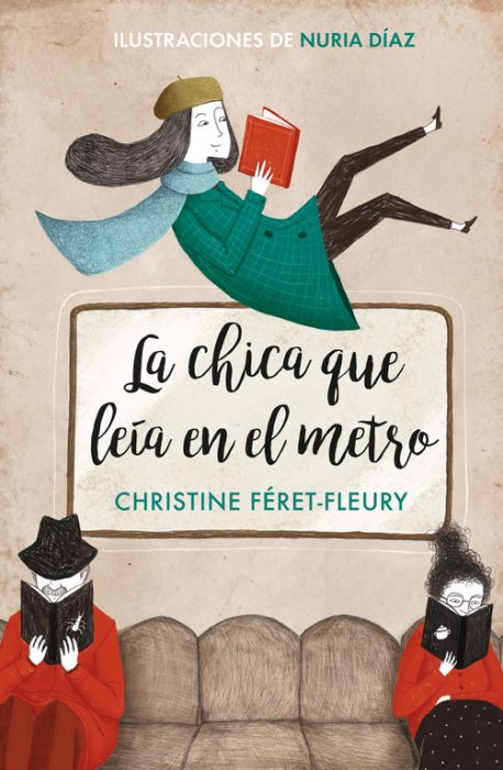 portada del libro la chica que leía en el metro