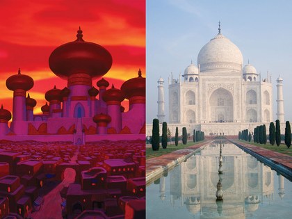 Taj Mahal, Agra, India que inspiró la película de aladdin