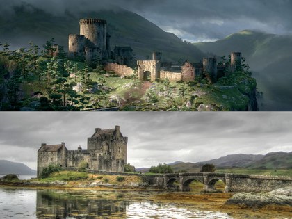 Castillo de Eilean Donan, Tierras Altas de Escocia  lugar que inspiró la película de valiente 