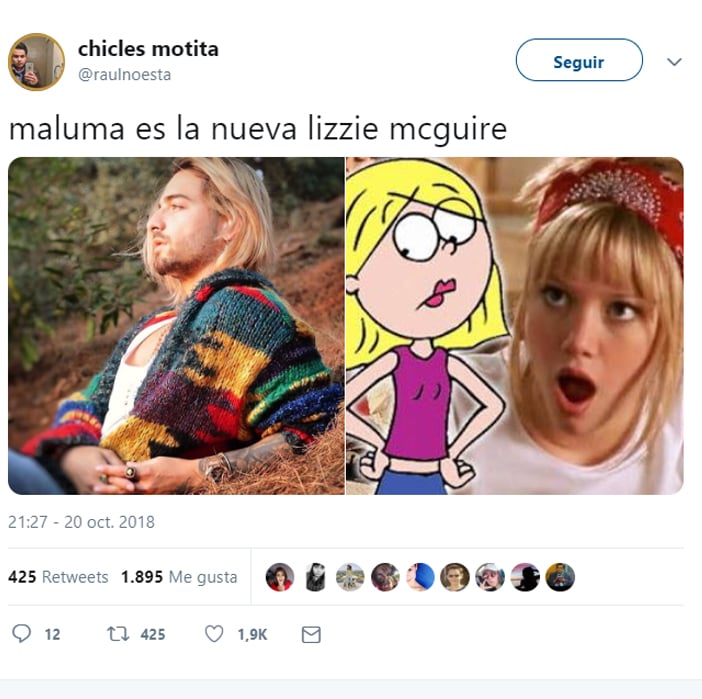 Memes de maluma por su cambio de cabello color rubio 