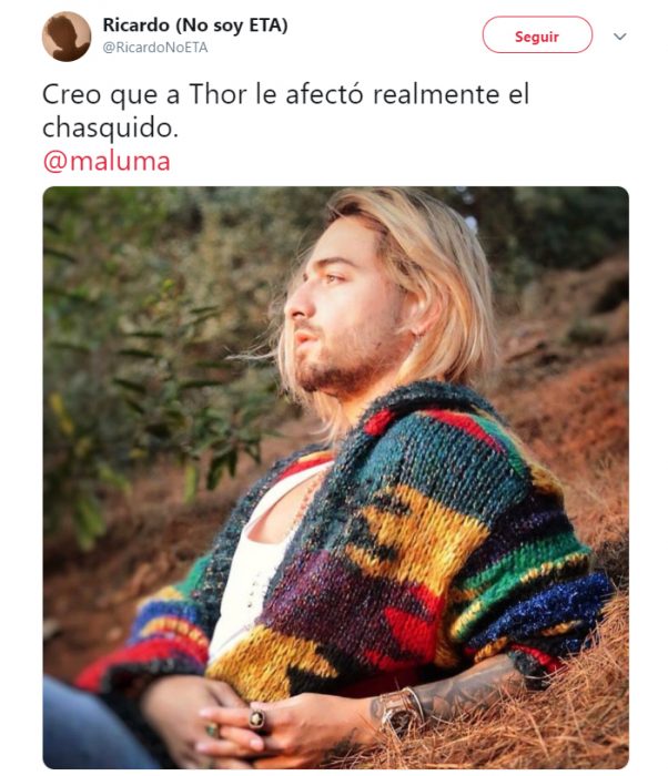 Memes de maluma por su cambio de cabello color rubio 