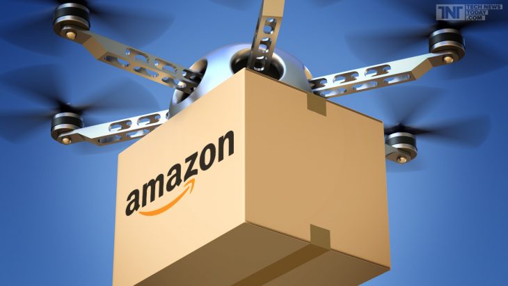 caja volando con drones amazon 