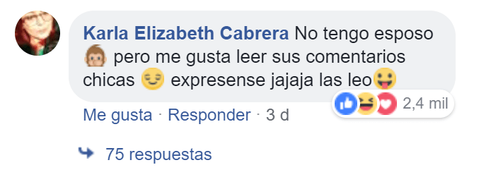 comentario de facebook de okchicas confesión esposo 